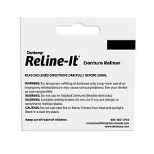 Dentemp Denture Reline Kit - Advanced Formula Reline It Denture Reliner (Pack of 3) - Denture Kit to Refit and Tighten Dentures for Both Upper & Lower Denture (Packaging May Vary)