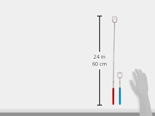 Back Scratcher Bear Claw, Stocking Stuffers Gifts for Men Women Adults, Telescopic Back Scalp Scratchers Massager with Soft Rubber Handles Portable Hand Massage Tool Both Human and Pets (6Pack)