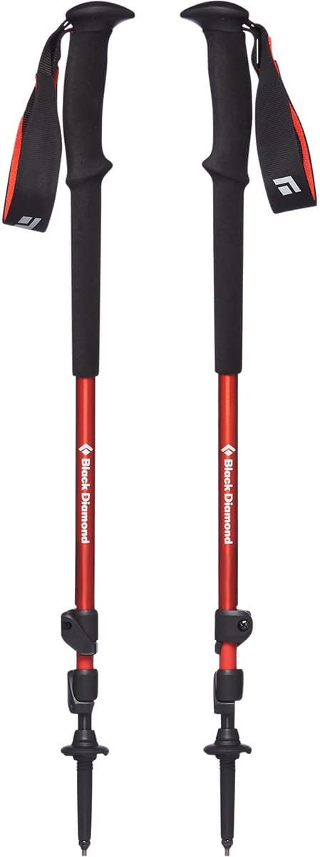 BLACK DIAMOND Trail Trekking Poles (Pair) | Lightweight Aluminum Hiking Poles | Natural, Cork, or Foam Grips | FlickLock Adjustable Shafts for All-Season Stability