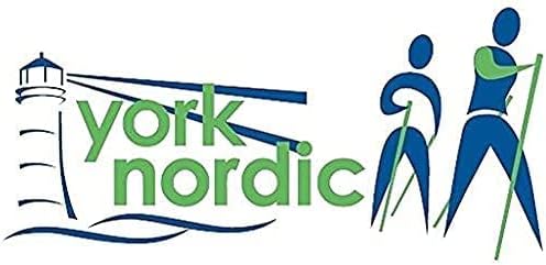 York Nordic Hiking & Walking Poles - Cushion Foam Grips w/Nordic Strap - Lightweight, Adjustable, and Great for Balance -2 Pieces w/Flip Locks, and Travel Bag - Heights 5'4"-6'2"