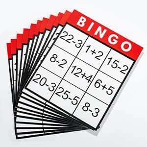 Assistex Large Print Bingo Cards for Seniors - Double-Sided Jumbo Bingo Cards with Complete Set, Fun Elderly Card Games, Perfect for Assisted Living and Stress Relief Activities