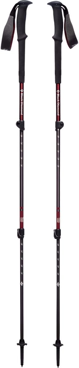 BLACK DIAMOND Trail Trekking Poles (Pair) | Lightweight Aluminum Hiking Poles | Natural, Cork, or Foam Grips | FlickLock Adjustable Shafts for All-Season Stability