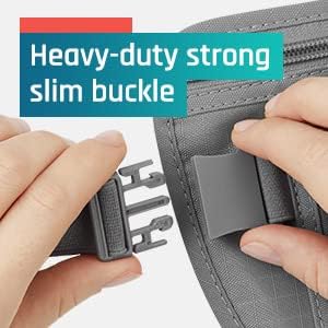 Alpha Keeper Money Belt for Travel Hidden Under Clothes – RFID Blocking Passport Holder & Slim Waist Wallet Pouch for Women & Men, Anti-Theft Travel Accessories