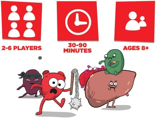 The Awkward Yeti Organ Attack | Funny Family Card Game for Kids Ages 8+ & Parents, Teens & Adults | Anatomy & Organ-Themed Party Game for Family Game Night | Super Fun