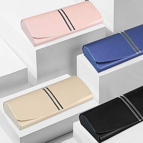 LifeArt Eyeglass Case Hard Shell, Portable Sunglass Case, Fashionable PU Leather Eyeglass Case, Lightweight