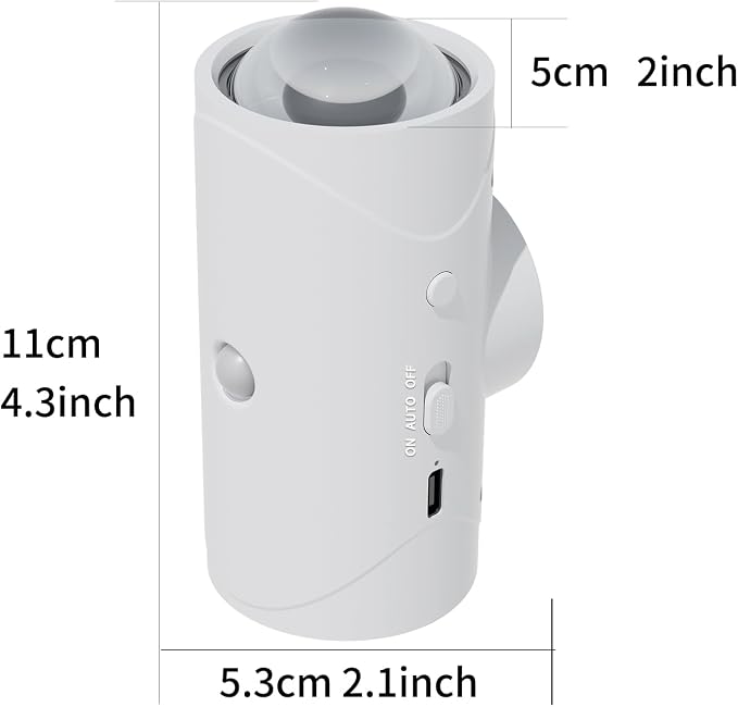 Rechargeable Motion Sensor Light, Magnetic Battery Operated Wall Sconces | 7 Color RGB Motion Sensor Night Light Indoor, 1500mAh Wireless Wall Light for Bedroom, Bathroom, Hallway, Stairs Black 1 Pack