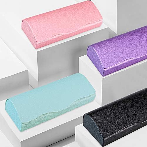 LifeArt Eyeglass Case Hard Shell, Portable Sunglass Case, Fashionable PU Leather Eyeglass Case, Lightweight