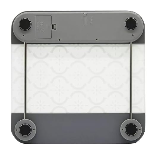 Taylor – Digital Glass Body Composition Scale – Moroccan Frosted Design Clear/Gray