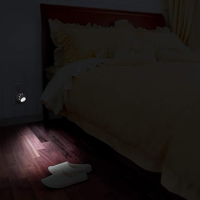 Emotionlite Plug-in LED Night Light Dusk to Dawn Sensor Neutral White 6 Pack