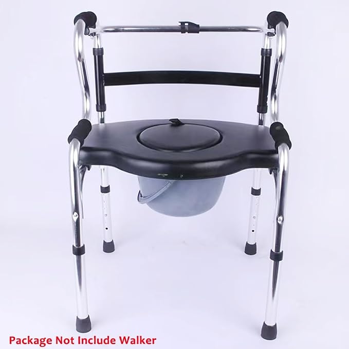 Walker Rest Seat for Attachable Seat Folding Walker, Maximum Weight Capacity of 250 Pounds, 20.8" L x 16.5" W Black