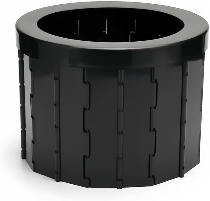 Portable Folding Camping Toilet for Adults,300lbs Load Capacity, Travel Potty for Camping, Hiking, Road Trip, Car, Tent & Truck Drivers (black)
