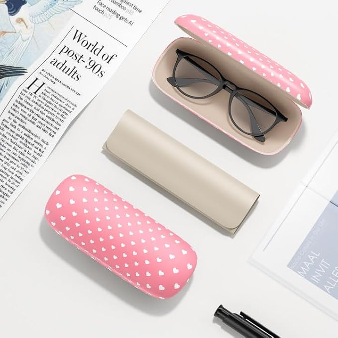 Eyeglasses Case, Hard Shell Protective Case for Glasses, Unisex for Women Men