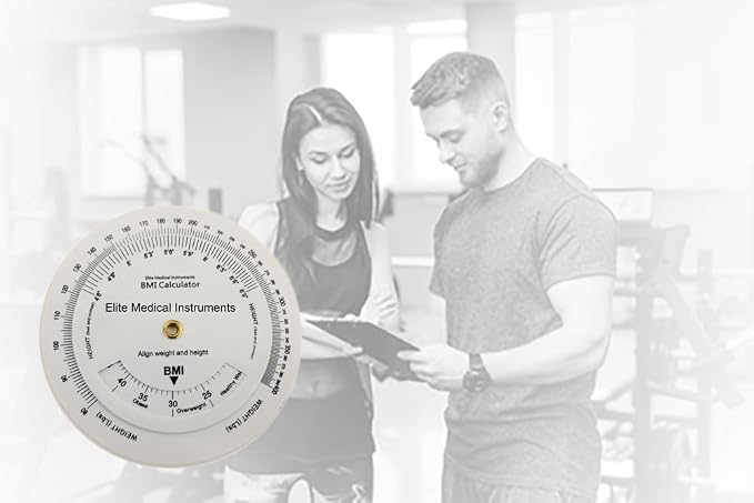 EMI BMI Body Mass Index Wheel Calculator 4.25 inch, Single Sided, Adult ECB-201 (Pack of 2)