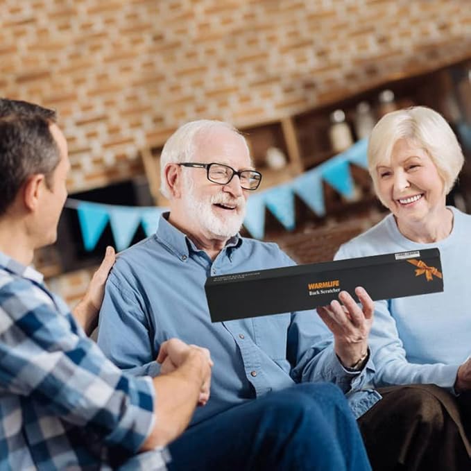 WARMLIFE Back Scratcher, 2 Pack Back Scratcher for Men & Women, 17 Inch Curved Long Handle Bamboo Backscratchers for Adults, Ideal Gifts for Mom and Dad