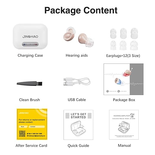 Hearing Aids for Seniors All-New Upgraded Dual-Layer Earpieces Pro 2.0, Rechargeable with Noise Cancelling, Rechargeable Portable Charging Case Hearing Aids, Volume Adjustment All-Day Comfort Crystal Clear Sound