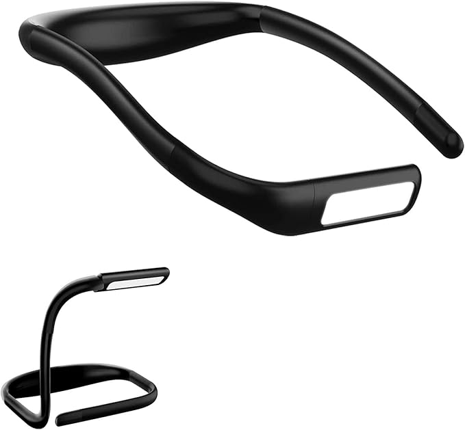 LED Neck Reading Light, Adjustable Brightness Desk Lamp, 3 Color Light with Bendable Arms, Suitable for Repairing, Night Running, Walking, Knitting, Camping (2PCS)