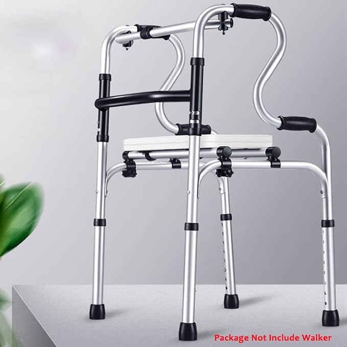 Walker Rest Seat for Attachable Seat Folding Walker, Maximum Weight Capacity of 250 Pounds, 20" L x 7.9" W (A)