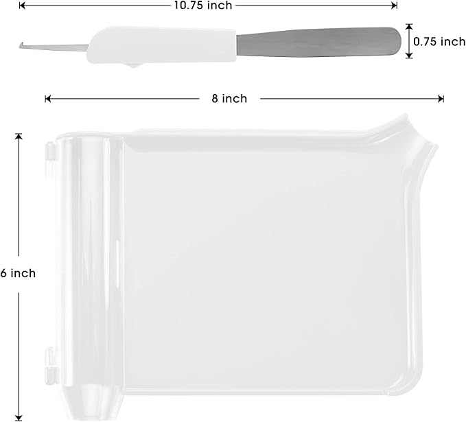 Medarchitect Right Hand Pill Counting Tray with Spatula (White)