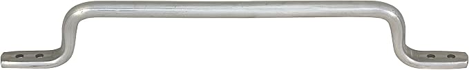 Buyers Products B239918AL Solid Aluminum Round Grab Handle, 18 Inch Handle for Trucks, Trailers and Work Vehicles, Surface Mounted, Corrosion-Resistant, Truck Accessories