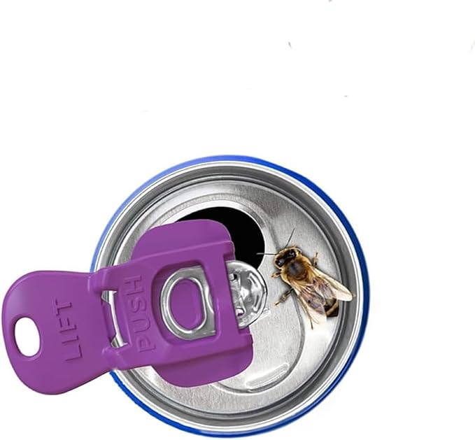 20 Pcs Can Tab Openers & Leak-Proof Drink Covers – One-Hand Soda Can Opener and Reusable Protector Caps for Coke, Beer, Soda, and Aluminum Cans