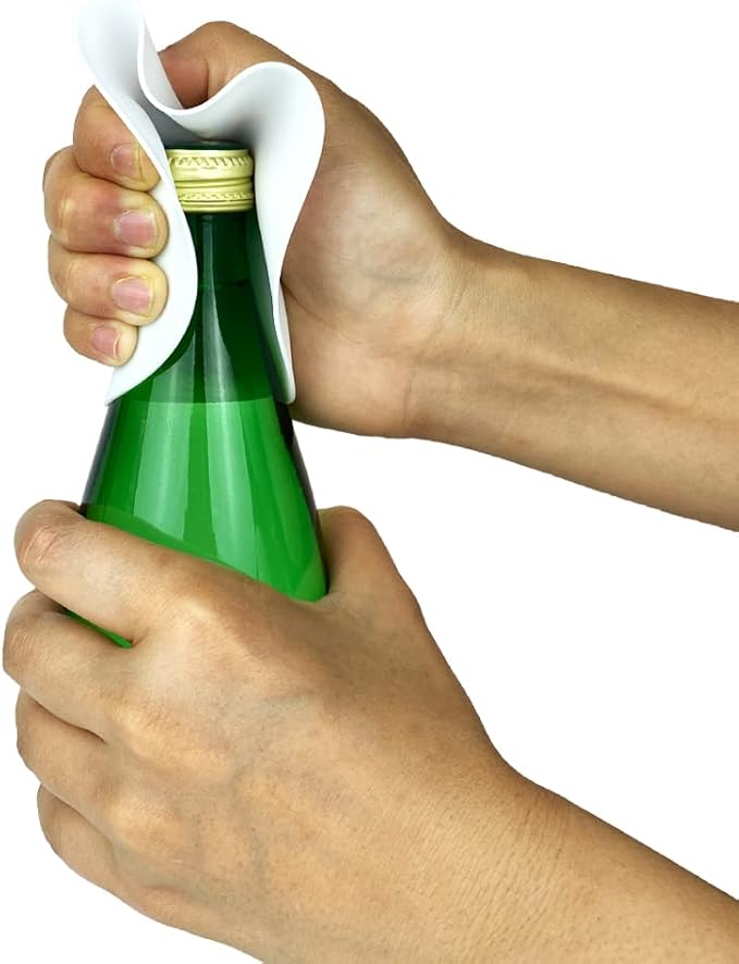 Silicone Jar Opener Gripper Pad, Jar Grippers for Opening Jars, Get A Grip Rubber Bottle Opener Gripper Pad, Round Multi-Purpose Non Slip Heat Insulation Bottle Lid Openers for Seniors Kids 2 Pieces