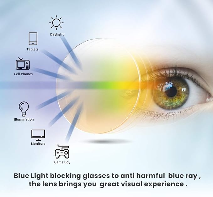 Reading Glasses Clip On and Flip Up Blue Light Blocking Magnifying Glasses Magnifiers Lenses Readers for Unisex (Transparent, 2.75)