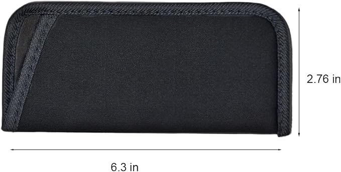 6 Pack Sunglasses Pouch Soft Slim Glasses Slip in Glasses Sleeve Black Eye glasses Pouch Bag