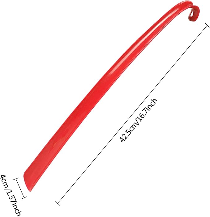 Shoe Horn for Seniors - 16.7 Inches Long Shoe Horn | Travel Shoe Lifter Flexible Shoe Horn Long Handle | Shoehorn Sock Remover Helper with Comfort Grip Shoe Lifter for Seniors, Men, Women