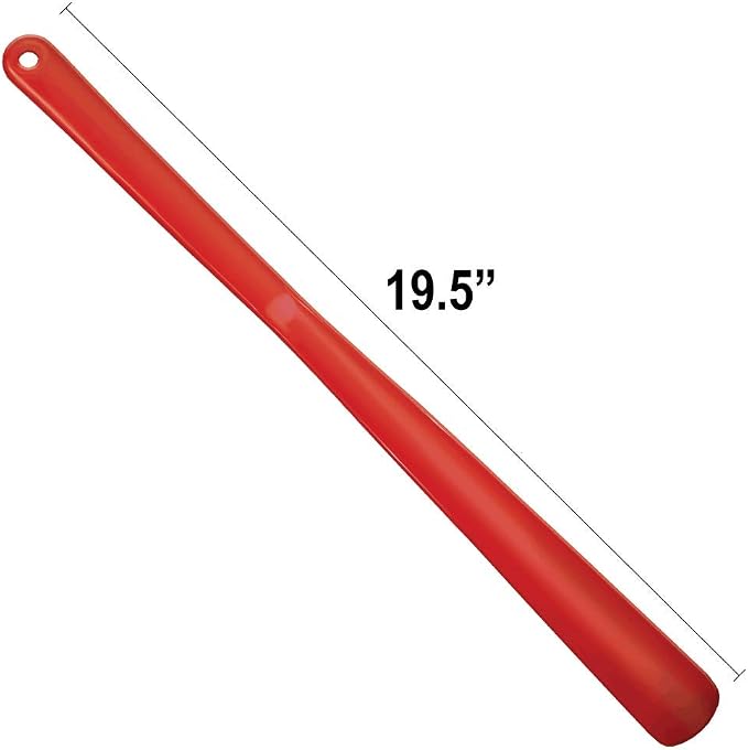Rehabilitation Advantage 19.5 Inch Plastic Shoehorn with Hanging Hole