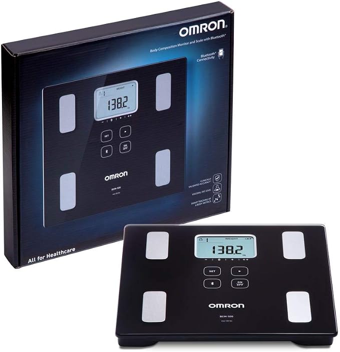 OMRON Body Composition Monitor and Scale - Track Muscle Mass Loss/Gain, Weight, Visceral Fat, BMI - Use OMRON Connect App for Unlimited Storage