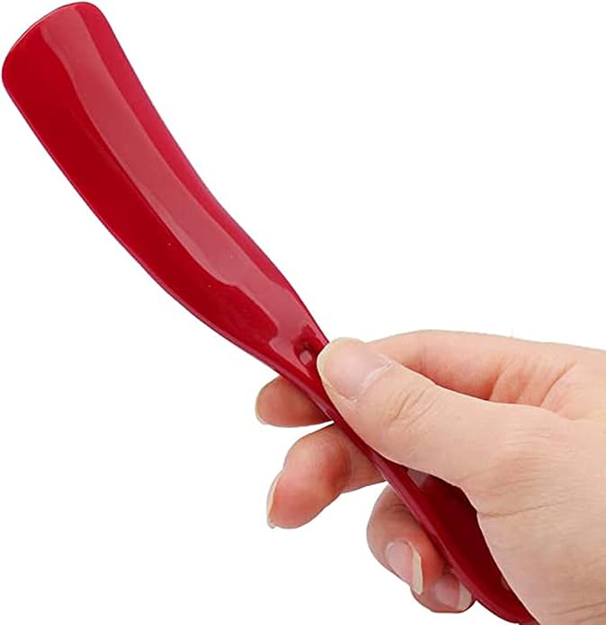 2 Pcs Mini Shoe Horns - Flexible Thermoplastic Shoe Helper, Compact & Portable for Travel, Home, or Office Storage
