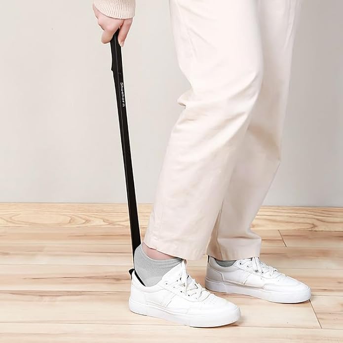 Elegant 25-Inch Wall-Mounted Shoehorn – Sleek Long with Hidden Wall Mount – Stylish and Practical Shoe