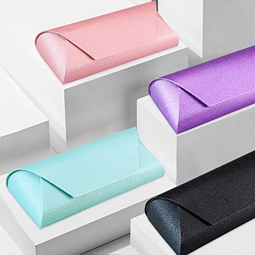 LifeArt Eyeglass Case Hard Shell, Portable Sunglass Case, Fashionable PU Leather Eyeglass Case, Lightweight