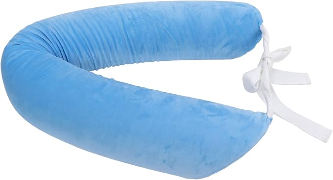 Lumbar Support Pillow for Elderly, Adjustable Waist Back Support Pillow with Straps, Ergonomic Sponge Roll for Lumbar Pain Relief, Detachable Washable Flannel Cover