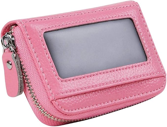 Women's RFID Blocking 12 Slots Credit Card Holder Leather Accordion Wallet