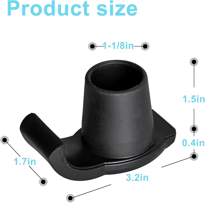 Dotday Walker Skis Glides 4 Pack, Universal Walker Accessories for Seniors | Walker Glides for Folding Walker, Durable Easy-Glide Mobility Aid, Walker Feet Replacement, Universal 1-1/8 inch, Gray