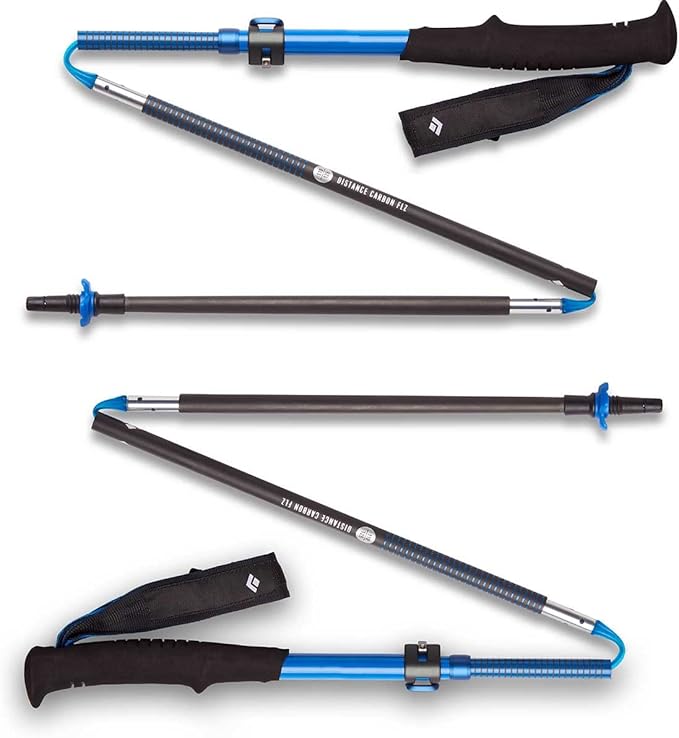 BLACK DIAMOND Distance Z Trekking Poles (Pair) | Ultralight | Foldable Z-Pole Design | Trail Running & Hiking Stability