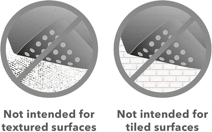 “Pebbles” Non-Slip Bathtub & Shower Mat 27”x14” Oval - Non-Toxic - Safe, Clean, Machine-Washable, Superior Grip & Drainage, Vinyl, for Smooth Floors ONLY, Transparent Pink