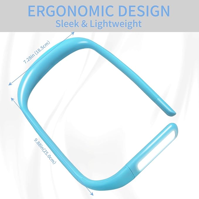 LED Neck Book Light, Adjustable Brightness, 3 Color Modes for Reading Light, Portable Bendable Arm Lamp for Bed, Repair, Camping, Night Running, Walking, Knitting (1PCS)