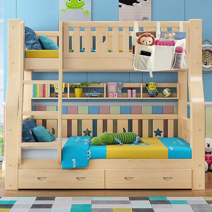 Sugaroom Bedside Storage Caddy, Bunk Bed Organizer Bed Storage Pocket Bedside Organizer Hanging Bed Storage Caddy for College Dorm Room, Hospital Bed Rails, Baby Bed, Camp (White)