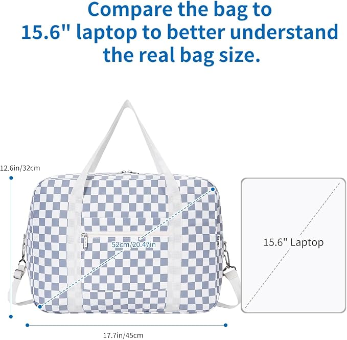 For Spirit Airlines Personal Item Bag Foldable Travel Duffel Bag Tote Carry on Luggage Duffle Overnight for Women and Men