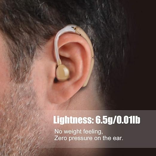 Kituwant Hearing Aid for Seniors and Adults, Digital Hearing Amplifier, Hearing Aids with a Noise Cancelling Function and Adjustable Volume, 500 Hours Per Battery Life and Hearing Aid Cleaning Brush Included