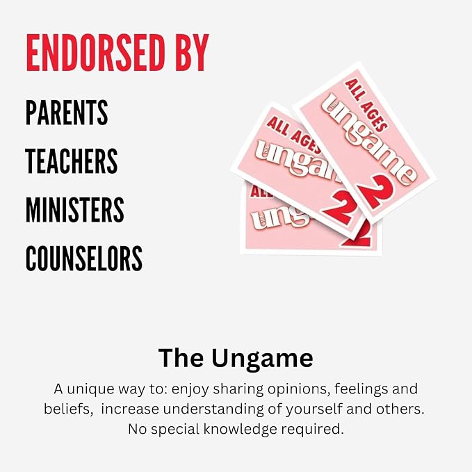Pocket Ungame All Ages Version - Communication Game - Encourages Thoughtful Conversation - Family Friendly & Ideal for Travel