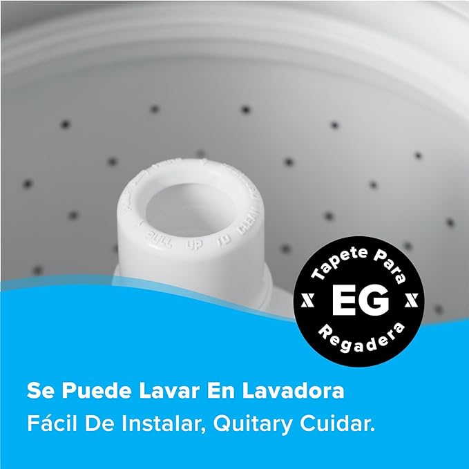 SlipX Solutions Case Pack - Square Shower Mat, Extra Large 27"x27", Non-Slip Stall Mat for Elderly & Kids Standing Bath Tub Mat, Machine Washable, Suction Cups, Clear, Case of 4