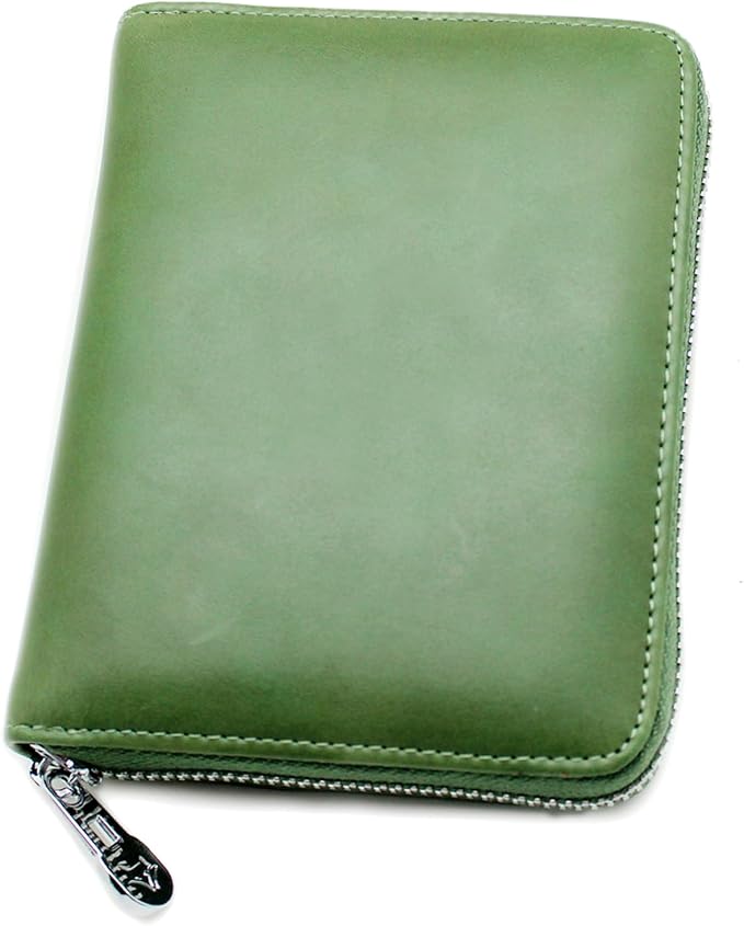 RFID Blocking 24 Slot Credit Card Holder Wallet Real Leather Multi Card Organizer Wallet with Zipper