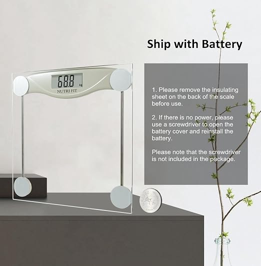 Digital Bathroom Scale for Body Weight, Precision Weighing Scale for Weight Loss, High Accuracy Measurements, 330 Pounds, Step on Technology