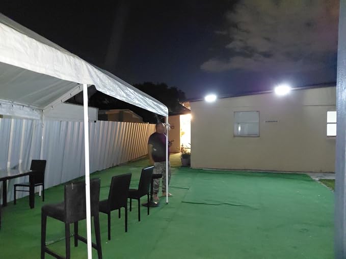 MDCMDCM Solar Lights Outdoor Waterproof with Dual Motion Sensors - 3000LM Solar Security Light for Garden Patio Pathway Fence, IP65 Waterproof Solar Flood Lights