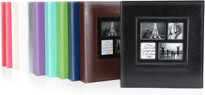 Ywlake Photo Album 4x6 600 Pockets Photos, Extra Large Capacity Family Wedding Picture Albums Holds 600 Horizontal and Vertical Photos Silver