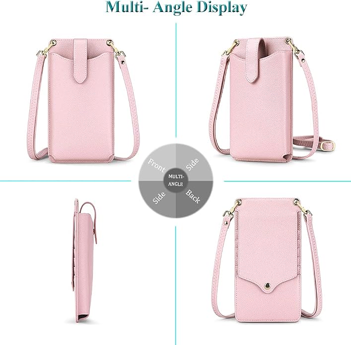 Peacocktion Small Crossbody Cell Phone Purse for Women, Lightweight Mini Small Crossbody Bags for Women with Card Slots