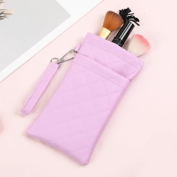Double Eyeglass Case Soft Dual Glasses Case for Women Men Travel Squeeze Top Sunglasses Cases Eyeglasses Pouch